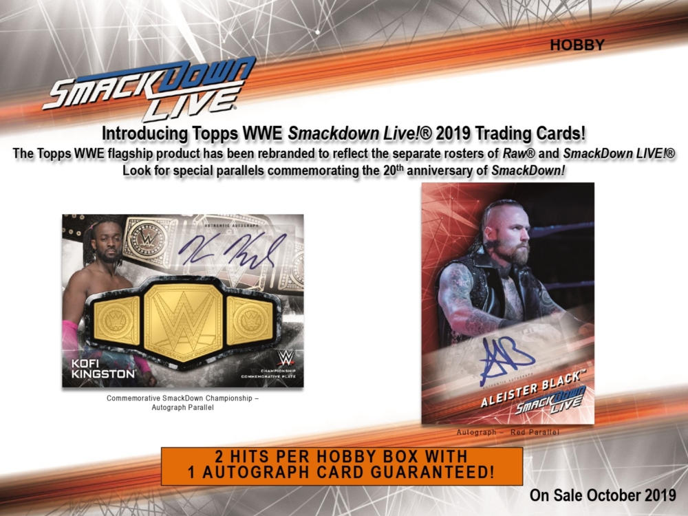 2019 TOPPS WWE SMACKDOWN HOBBY