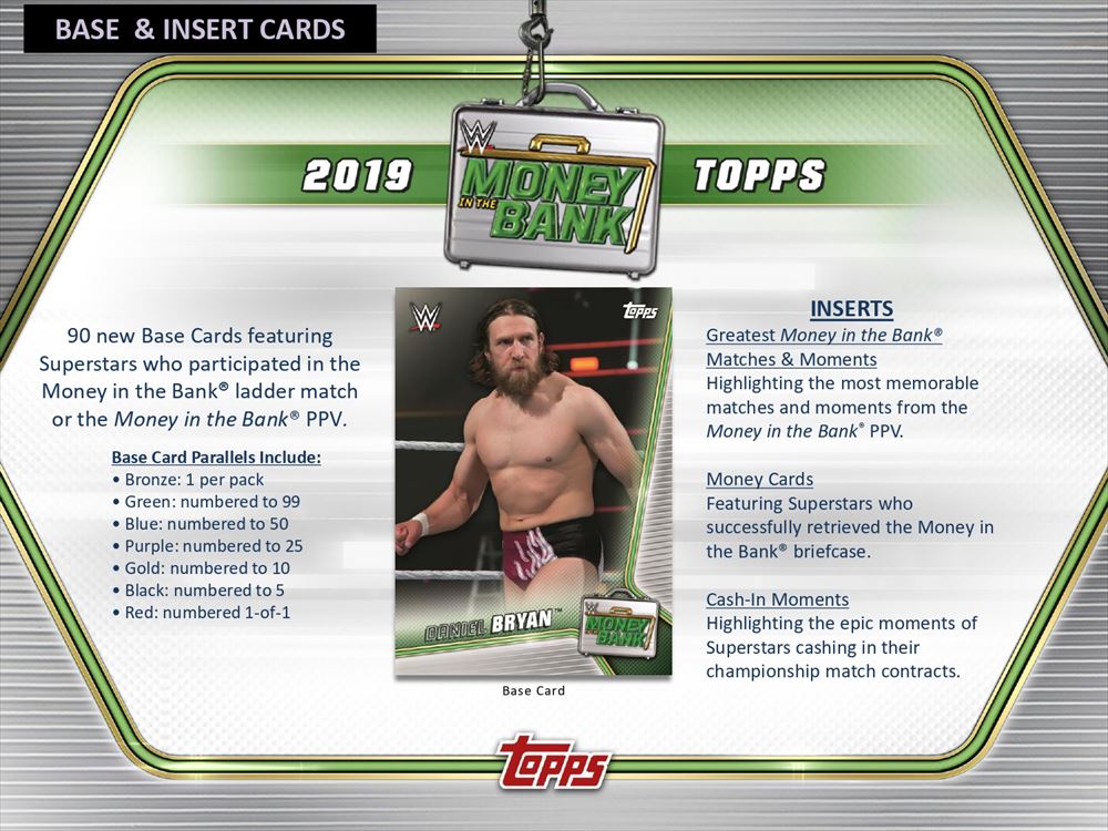 2019 TOPPS WWE Money in the Bank #1 Aiden English 