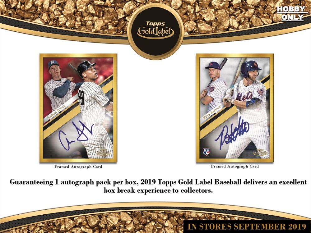 MLB 2019 TOPPS GOLD LABEL BASEBALL