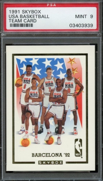 1991 SKYBOX USA Basketball Team Card