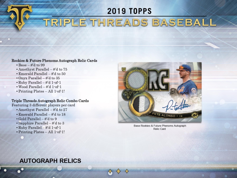 topps triple threads 2019