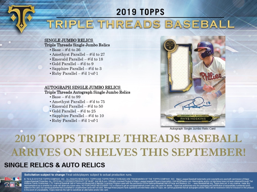 topps triple threads 2019