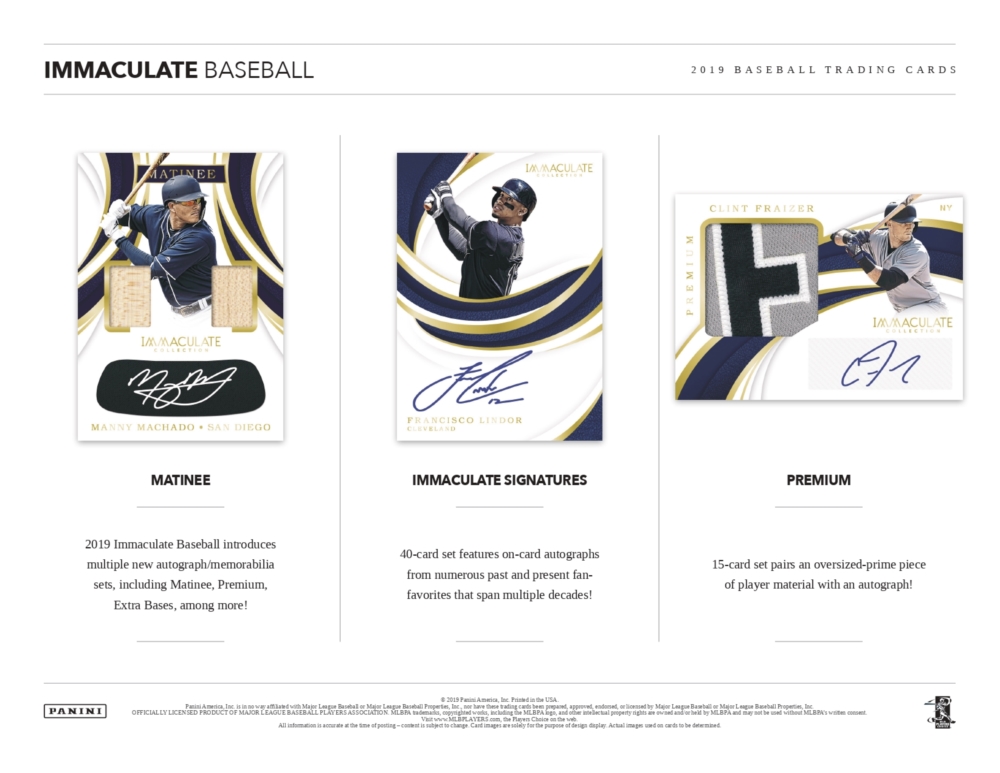2019 PANINI IMMACULATE COLLECTION BASEBALL | Trading Card Journal