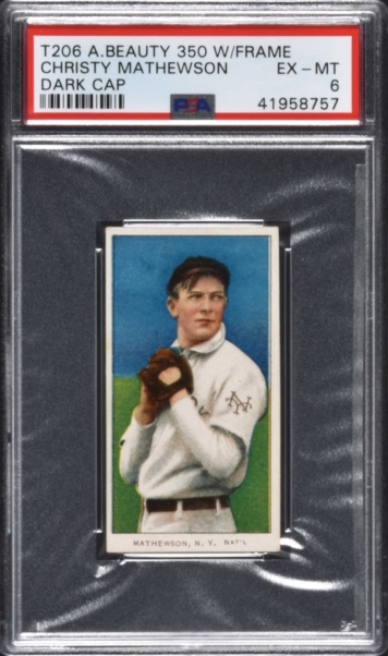 タバコに封入されていたカード　 T206 Christy Mathewson