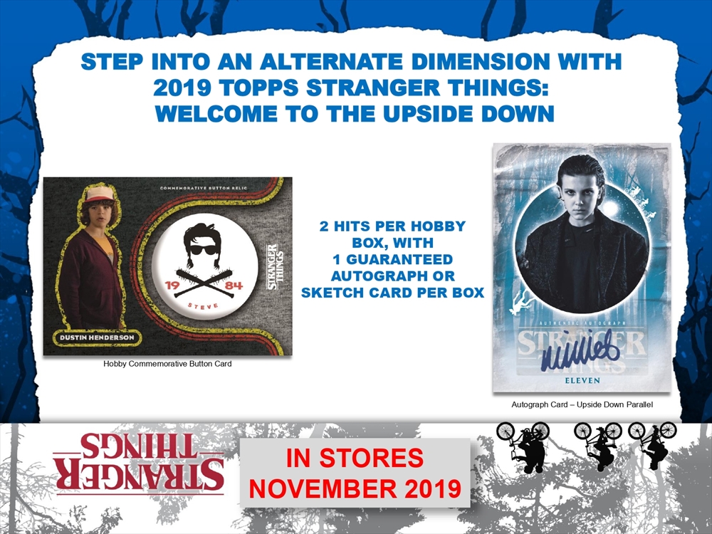 2019 TOPPS STRANGER THINGS: WELCOME TO THE UPSIDE DOWN - HOBBY