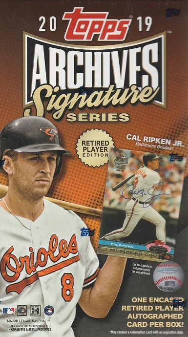 MLB 2019 TOPPS ARCHIVES SIGNATURE SERIES RETIRED PLAYER EDITION ...