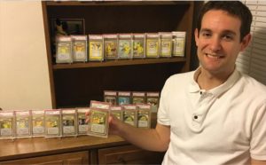 PSA 9グレードの「1998 ピカチュウ・イラストレーターカード」が今でも彼の一番のお気に入りのようです。