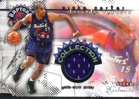 2001-02 UD FLEER EXCLUSIVE VINSANITY COLLECTION V.CARTER