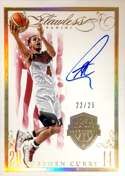 2014-15 PANINI FLAWLESS USA BASKETBALL AUTOGRAPHS S.CURRY