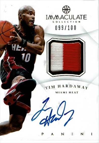 2012-13 PANINI IMMACULATE AUTORAPH JERSEY T.HARDAWAY