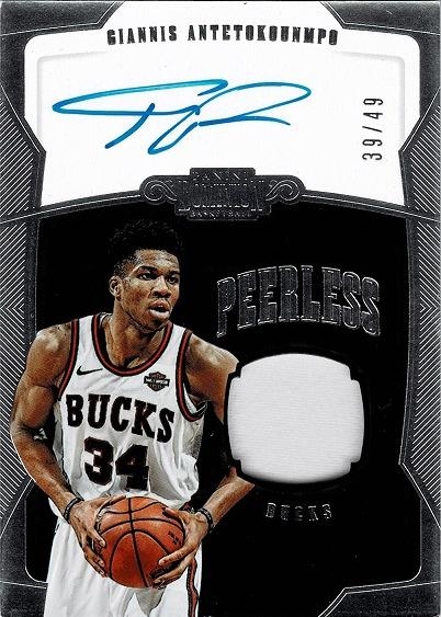 2018-19 PANINI DOMINION PEERLESS AUTOGRAPH JERSERY G.ANTETOKOUNMPO