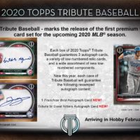 MLB 2020 TOPPS TRIBUTE BASEBALL