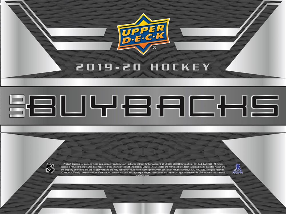 Nhl 19 Ud Buybacks Hockey Trading Card Journal Nhl 19 Ud Buybacks Hockey Trading Card Journal