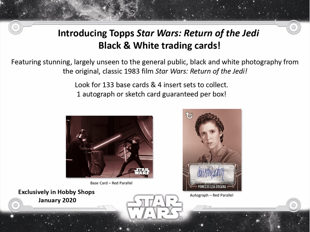 Topps 2020 Star Wars Black & White: Return of the Jedi