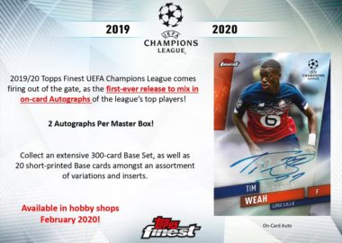 2019/20 TOPPS FINEST UEFA CHAMPIONS LEAGUE