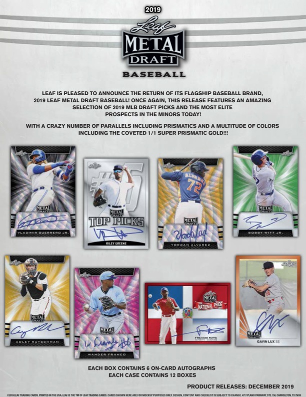 2019 LEAF METAL DRAFT BASEBALL