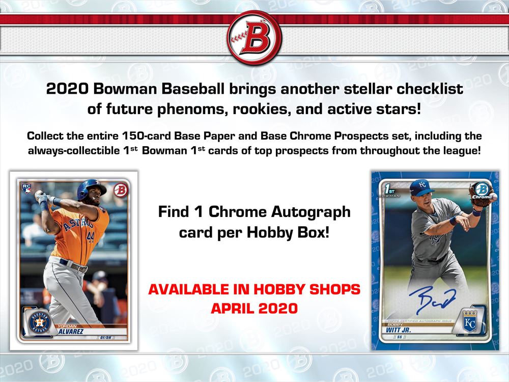 MLB 2020 BOWMAN BASEBALL HOBBY