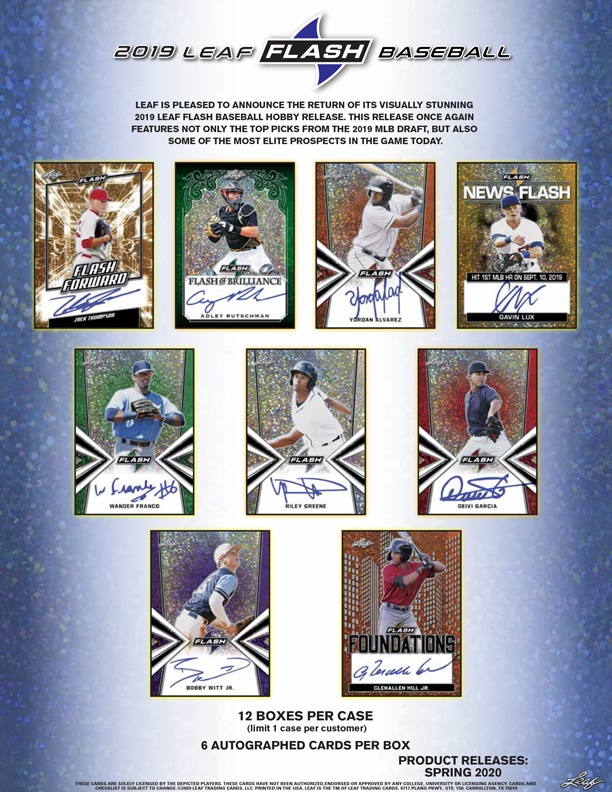 2019 LEAF FLASH BASEBALL