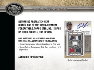2020 Topps Sterling Baseball