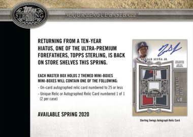 2020 Topps Sterling Baseball