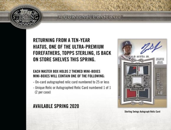 2020 Topps Sterling Baseball