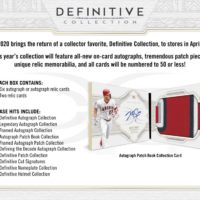 MLB 2020 TOPPS DEFINITIVE COLLECTION BASEBALL