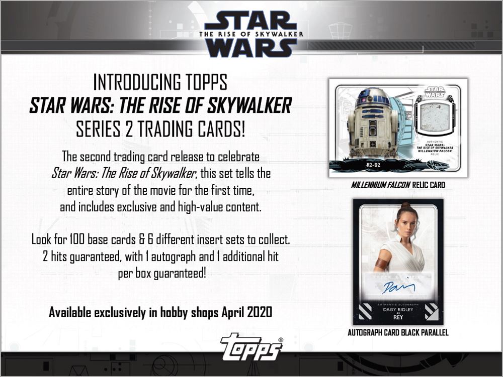 2020 TOPPS STAR WARS EPISODE 9: SERIES 2