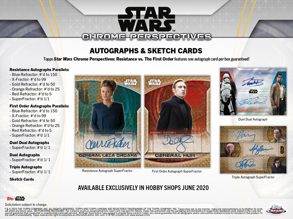 2020 TOPPS STAR WARS CHROME PERSPECTIVES | Trading Card Journal