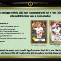 TOPPS 2020 TENNIS HALL OF FAME TRANSCENDENT