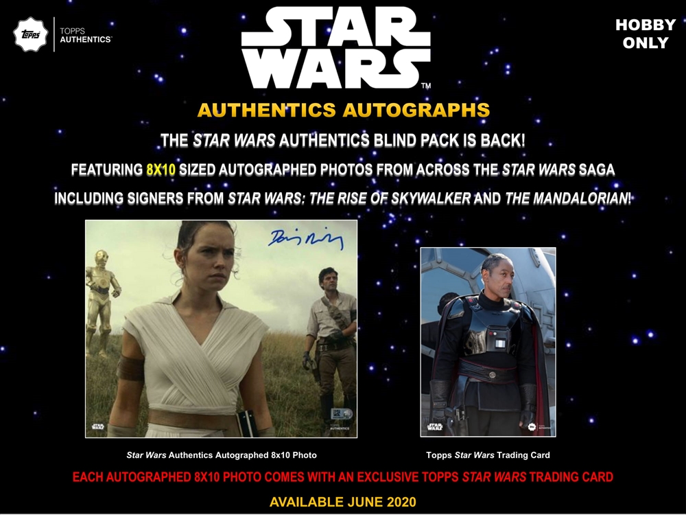 2020 TOPPS STAR WARS AUTHENTICS BLIND PACK SERIES 2