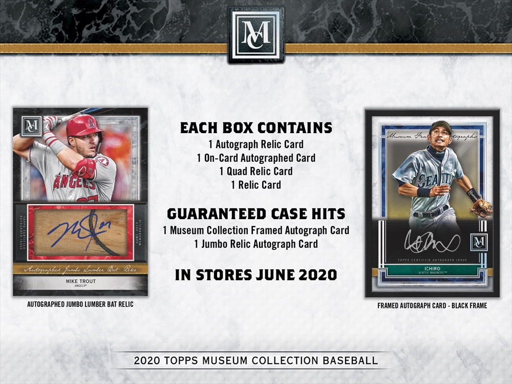 MLB 2020 TOPPS MUSEUM COLLECTION BASEBALL