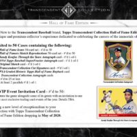 2020 TOPPS TRANSCENDENT BASEBALL HALL OF FAME COLLECTION