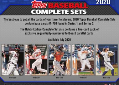 MLB 2020 TOPPS BASEBALL COMPLETE SET HOBBY