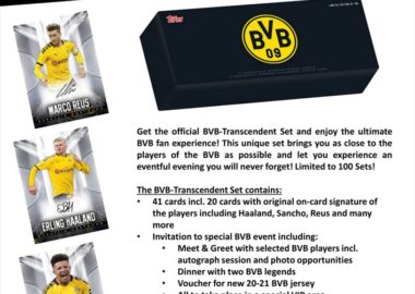 2019/20 TOPPS OFFICIAL BVB-TRANSCENDENT SET - THE DORTMUND COLLECTION