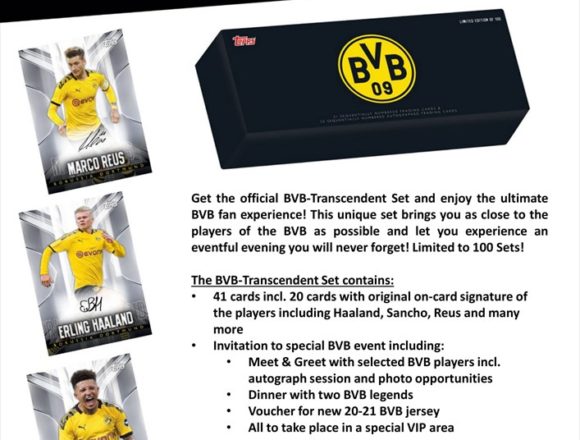 2019/20 TOPPS OFFICIAL BVB-TRANSCENDENT SET - THE DORTMUND COLLECTION