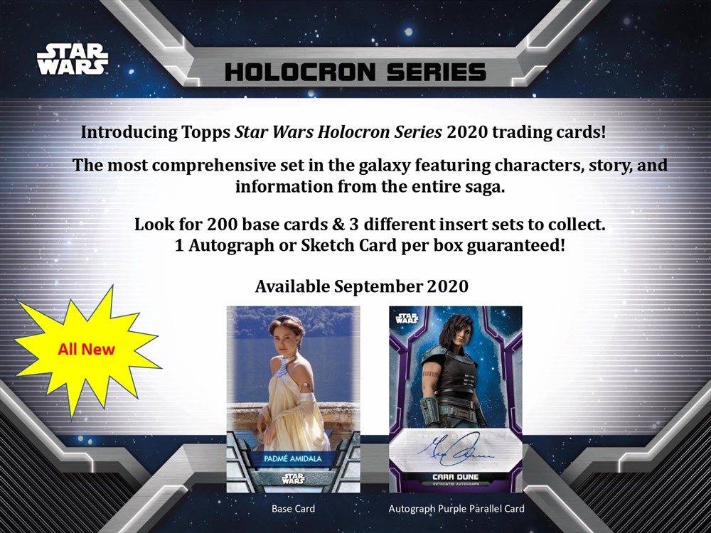 2020 TOPPS STAR WARS HOLOCRON SERIES