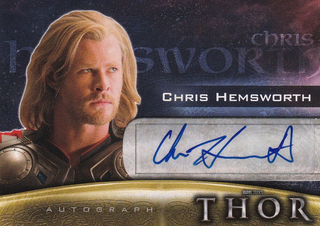 2011 Thor Movie Autographs Chris Hemsworth