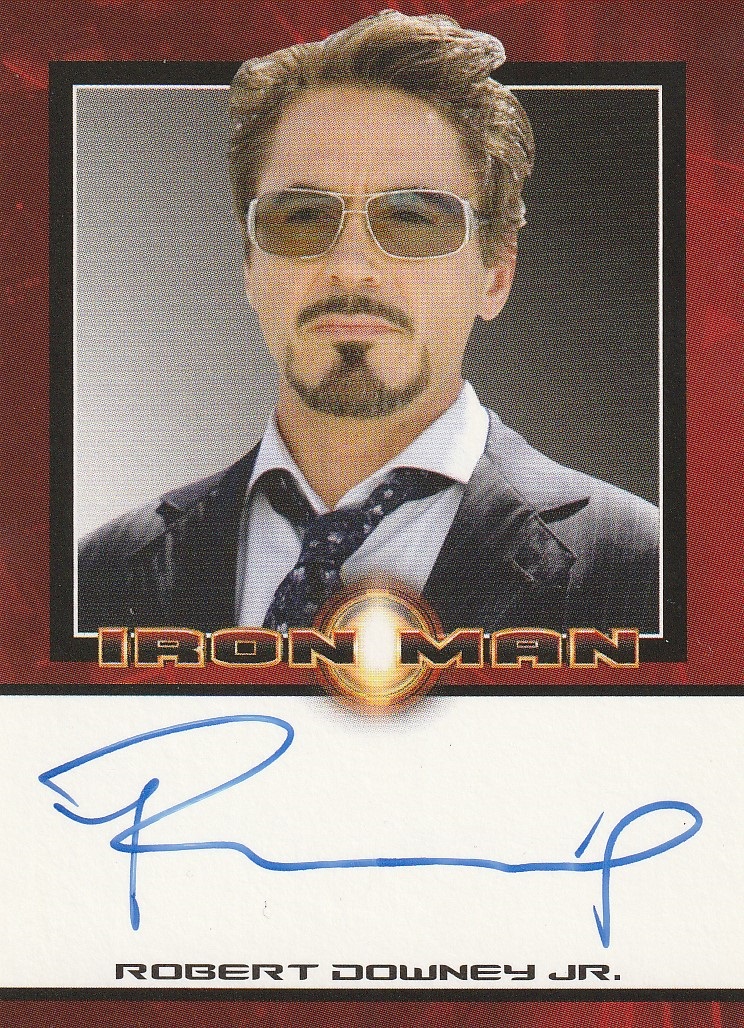 2008 Iron Man Autograph Robert Downey Jr.