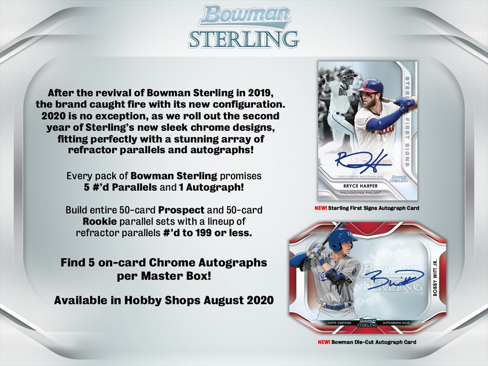 MLB 2020 BOWMAN STERLING BASEBALL