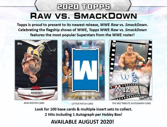 2020 TOPPS WWE RAW VS SMACKDOWN