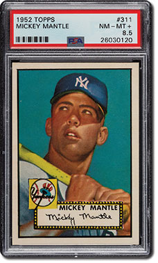 1952 Topps Mickey Mantle #311