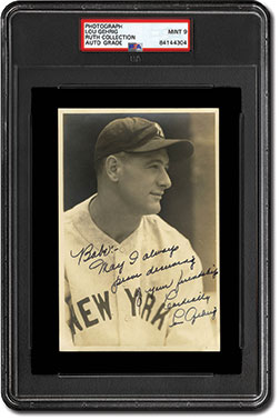 Circa 1932 Lou Gehrig Signed, Personalized Type 1 Photo to Babe Ruth