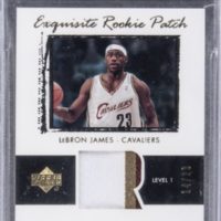 2003-04　UPPER DECK EXQUISITE COLLECTION ROOKIE PARALLEL LEBRON JAMES JERSEY AUTO