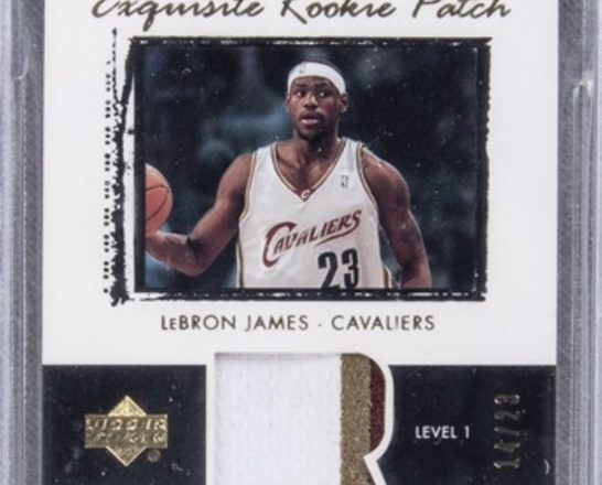 2003-04　UPPER DECK EXQUISITE COLLECTION ROOKIE PARALLEL LEBRON JAMES JERSEY AUTO