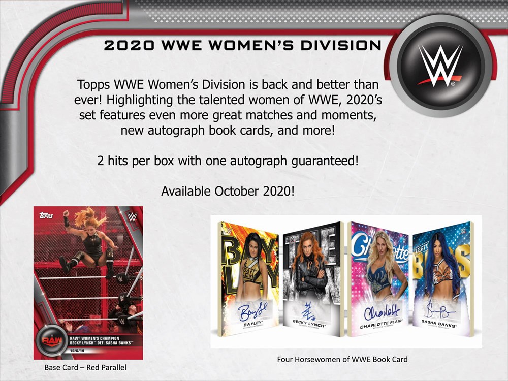 2020 TOPPS WWE WOMEN'S DIVISION