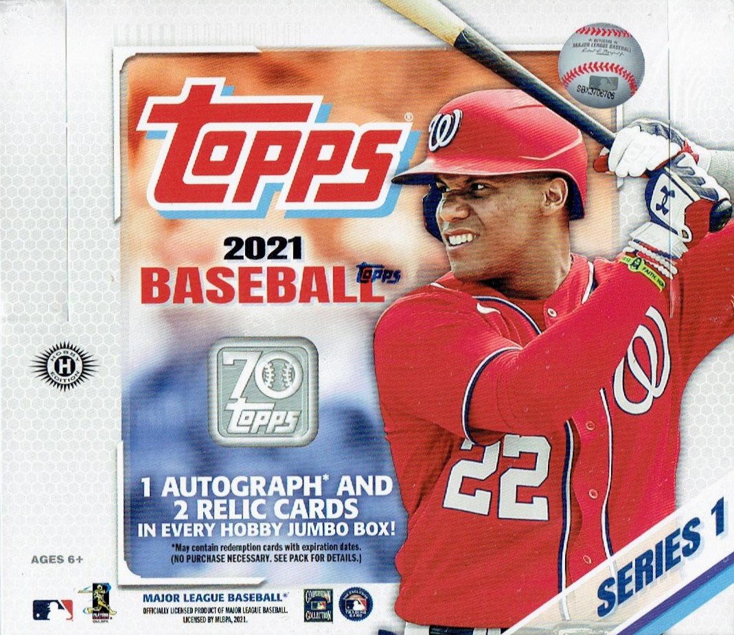 MLB 2021 Topps シリーズ1 ベースボール カード メガボックス