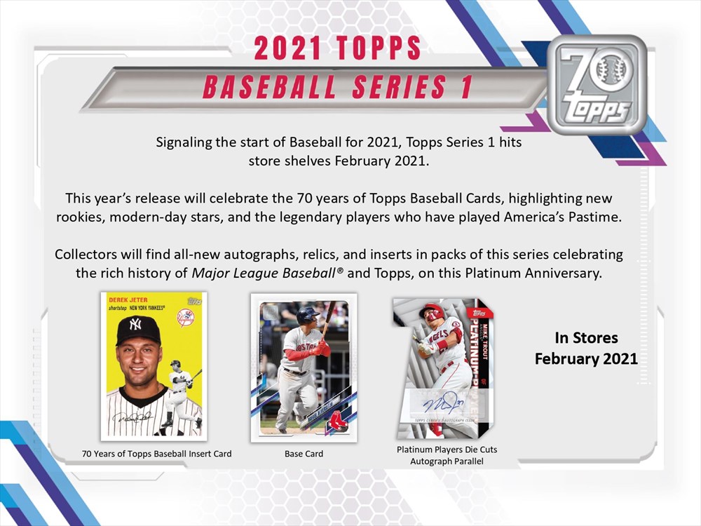 MLB 2021 TOPPS SERIES 1 HOBBY | Trading Card Journal