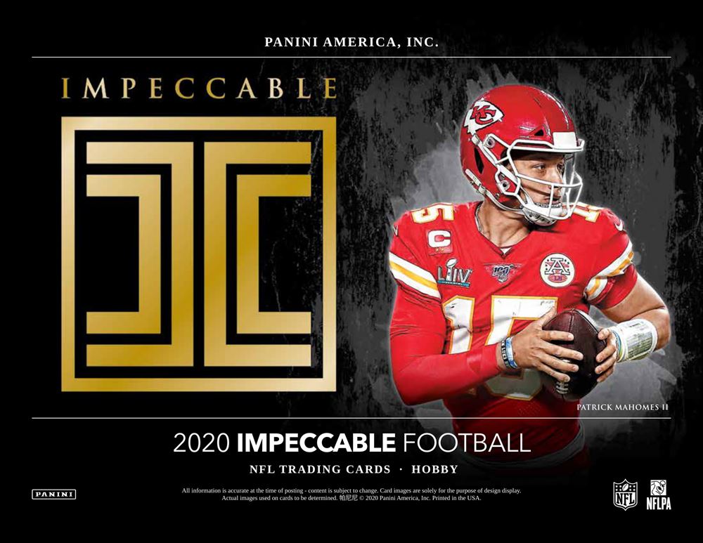 NFL 2020 PANINI IMPECCABLE FOOTBALL