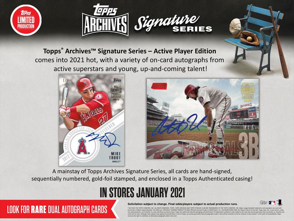 TOPPS MLB 2021 ARCHIVES SIGNATURE SERIES - ACTIVE
