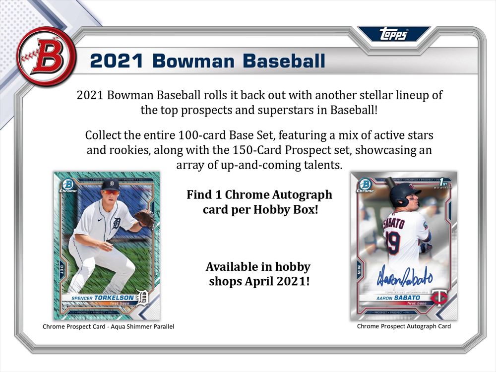 MLB 2021 BOWMAN BASEBALL HOBBY